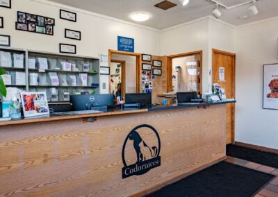 Codornices Veterinary Clinic front desk