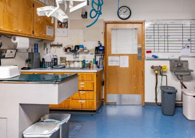 Hospital room with medical equipment